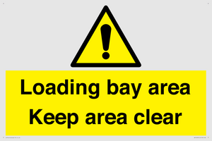 Loading bay area Keep area clear
